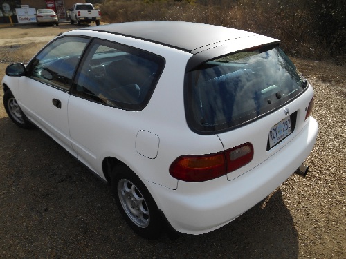 Honda Civic Flat White - Matte Black